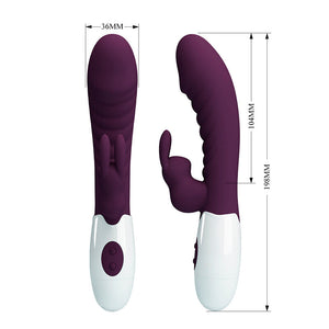 Pretty Love - Vibrador Coelho Naughty Bunny com 30 Funções - Roxo