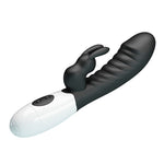PRETTY LOVE - VIBRADOR COELHO NAUGHTY BUNNY COM 30 FUNÇÕES PRETO