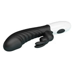 PRETTY LOVE - VIBRADOR COELHO NAUGHTY BUNNY COM 30 FUNÇÕES PRETO