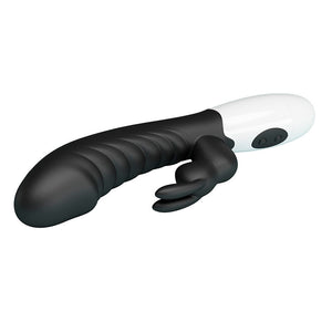 PRETTY LOVE - VIBRADOR COELHO NAUGHTY BUNNY COM 30 FUNÇÕES PRETO