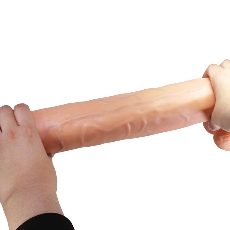 Pretty Love - Rael Dildo Flexível Realista com Ventosa 40 cm -Ø- 6 cm Marrom