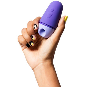 Romp - Free X Estimulador Clitoriano com Tampa, 10 Níveis, Recarregável, Roxo