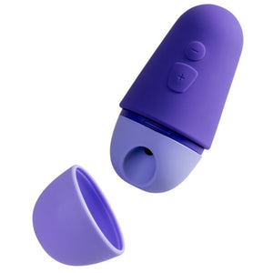 Romp - Free X Estimulador Clitoriano com Tampa, 10 Níveis, Recarregável, Roxo