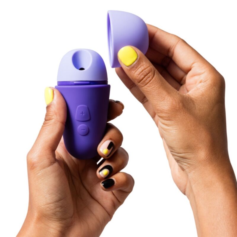 Romp - Free X Estimulador Clitoriano com Tampa, 10 Níveis, Recarregável, Roxo