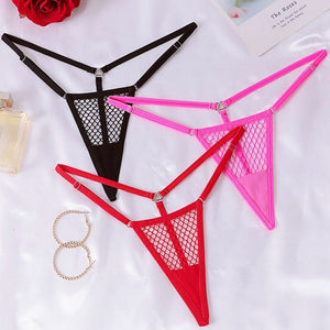 Chilirose - Cr 4856 Micro Tanga Malha Preta S/M