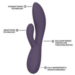 Lelo - Ina Thrust Rabbit Vibrador de Empurra Roxo