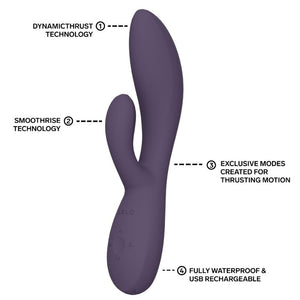 Lelo - Ina Thrust Rabbit Vibrador de Empurra Roxo
