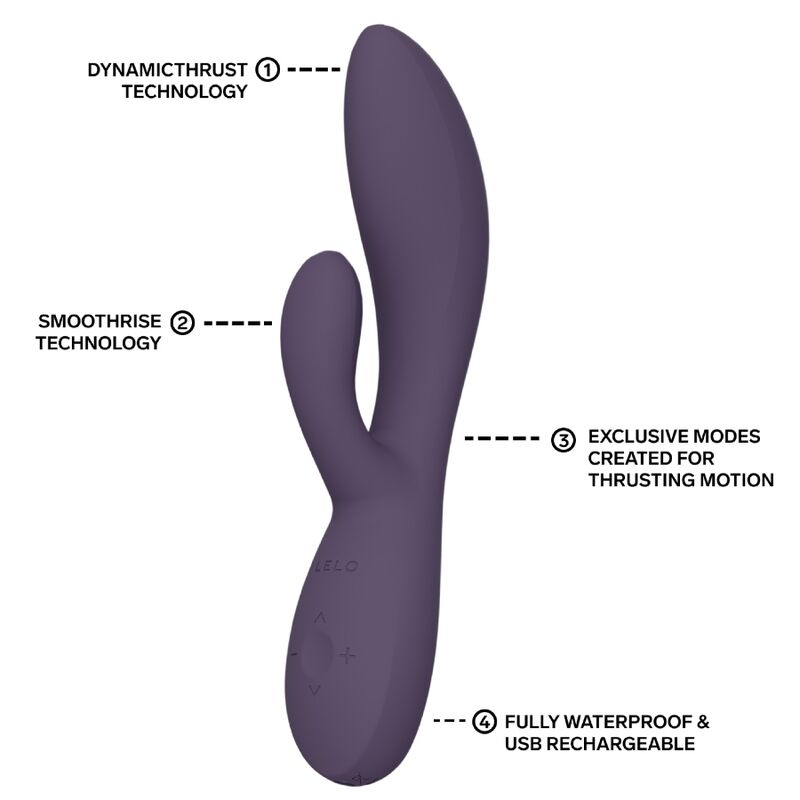 Lelo - Ina Thrust Rabbit Vibrador de Empurra Roxo