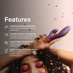 Lelo - Ina Thrust Rabbit Vibrador de Empurra Roxo