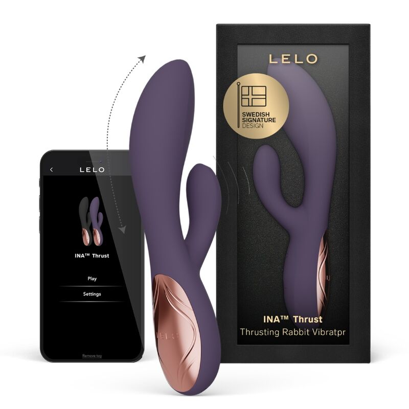 Lelo - Ina Thrust Rabbit Vibrador de Empurra Roxo