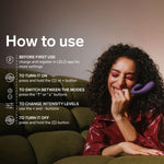 Lelo - Ina Thrust Rabbit Vibrador de Empurra Roxo