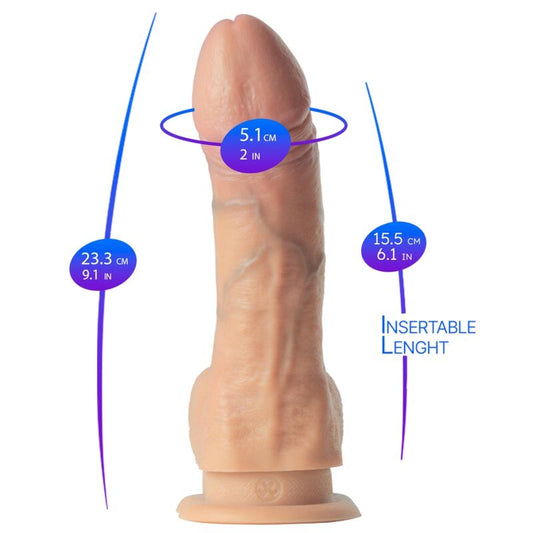 Silexd - Juan Lucho Legends Pênis Super Realista Termo-Reativo Premium Silexpan 23,3 cm