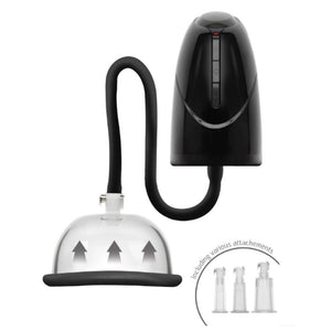 SHE.E.O - Bomba de Vácuo Automática para Vagina e Clitóris Preta
