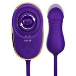 SHE.E.O - APARELHO DE SUCÇÃO CLITORIANA COM EFEITO DE LAMBIDA E ESTIMULADOR ANAL ROXO