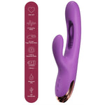 SHE.E.O - VIBRADOR RABBIT PARA PONTO G COM MOVIMENTO DIGITAL ROXO