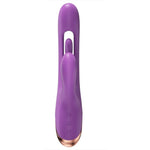 SHE.E.O - VIBRADOR RABBIT PARA PONTO G COM MOVIMENTO DIGITAL ROXO