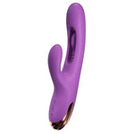 SHE.E.O - VIBRADOR RABBIT PARA PONTO G COM MOVIMENTO DIGITAL ROXO