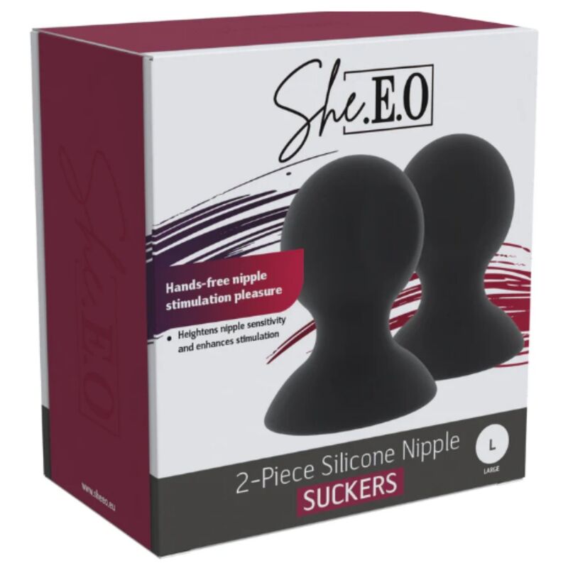 SHE.E.O - Ventosas de Silicone para Mamilos L