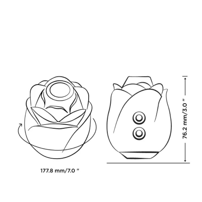 Romp - Rose 2.0 Aparelho de Sucção Clitorial em Formato de Rosa