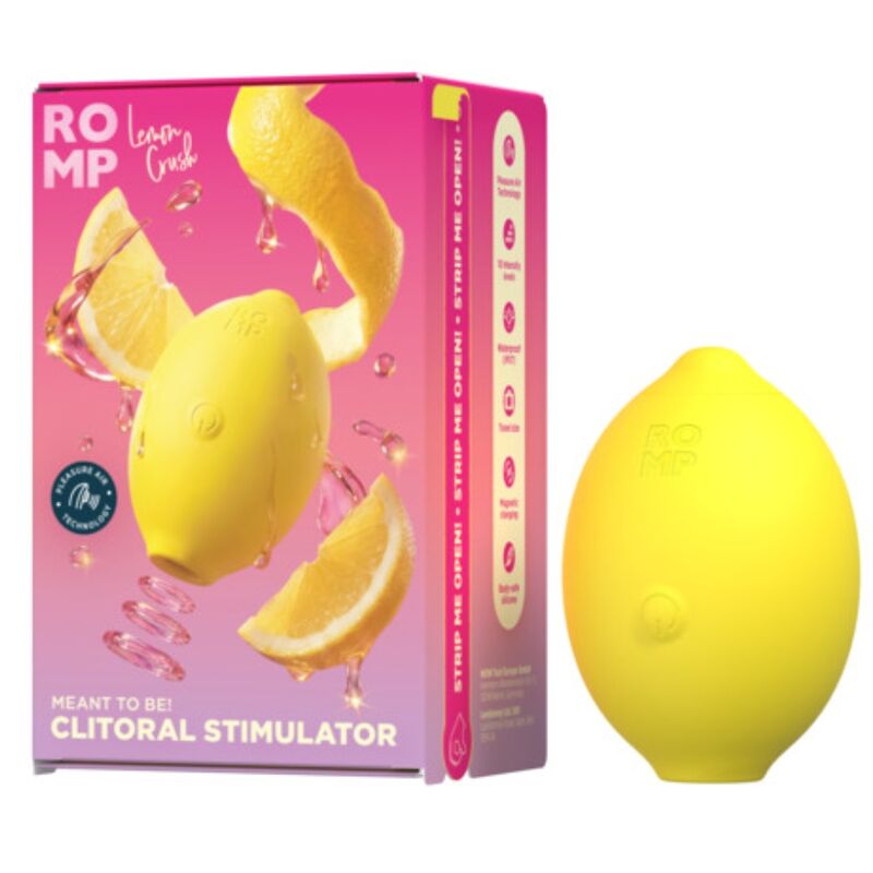 Romp - Lemon Crush Pleasure Air Estimulador Clitórico Amarelo