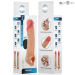 MR INTENSE - CAPA DE SILICONE PARA PÊNIS VIBRADOR ARNOLD L COM CONTROLE REMOTO 16 CM -Ø- 4,5 CM