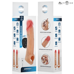 MR INTENSE - CAPA DE SILICONE PARA PÊNIS COM VIBRADOR ARNOLD M E CONTROLE REMOTO 14,5 CM -Ø- 4 CM