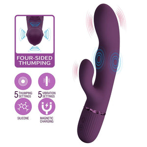 Pretty Love - Zach Vibrador Coelho Recarregável com 5+5 Funções
