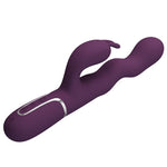 Pretty Love - Vibrador Loursen Rabbit com Movimento de Impulso e 7 Vibrações, Recarregável Via USB, Roxo