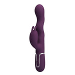 Pretty Love - Vibrador Loursen Rabbit com Movimento de Impulso e 7 Vibrações, Recarregável Via USB, Roxo