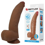 Pretty Love - Ulric Dildo Flexível Realista 26 cm Ø 5,5 cm Tpe Marrom