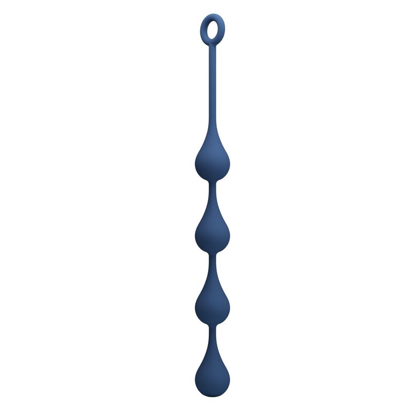 Mr Play - Bolinhas Anal de Silicone Azuis Tamanho G 42,6 cm