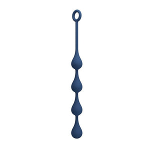 Mr Play - Bolinhas Anal de Silicone Azuis Tamanho M 33 cm