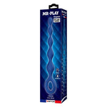 Mr Play - Bolinhas Anal de Silicone Azuis e Plug Anal 20,4 cm