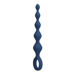 Mr Play - Bolinhas Anal de Silicone Azuis e Plug Anal 20,4 cm