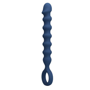 Mr Play - Bolinhas Anal de Silicone Azuis e Plug Anal - Ø - 3,4 cm - 28,5 cm