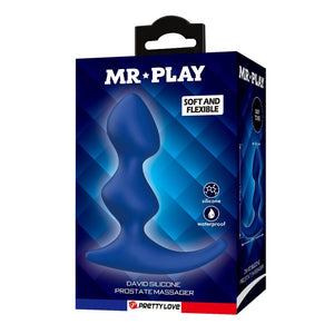 Mr Play - Plug Anal Azul Ergonômico