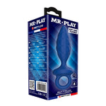 Mr Play - Plug Anal Texturizado com Anel Azul M
