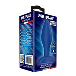 Mr Play - Plug Anal de Silicone Cônico Azul S