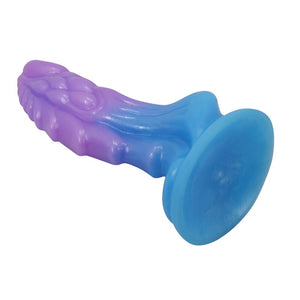 Power Monsters - Dildo Realista Atlanteans com Ventosa 19 cm Ø 5 cm Azul e Roxo