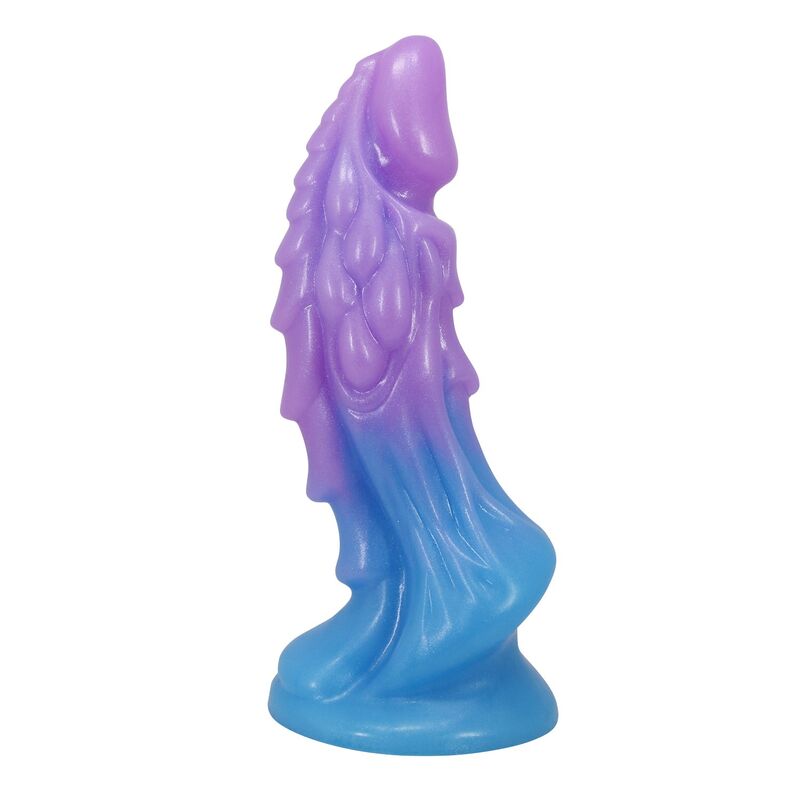 Power Monsters - Dildo Realista Atlanteans com Ventosa 19 cm Ø 5 cm Azul e Roxo