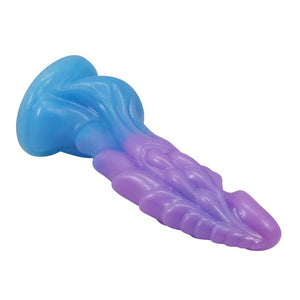 Power Monsters - Dildo Realista Atlanteans com Ventosa 19 cm Ø 5 cm Azul e Roxo