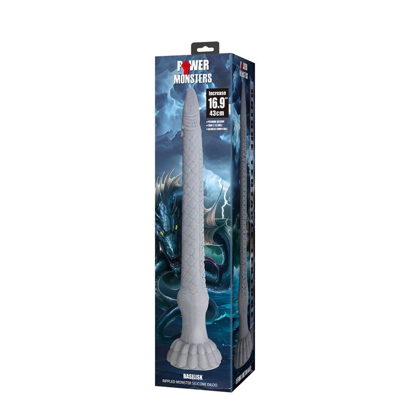 Power Monsters - Dildo de Silicone Basilisk Fantasy 43 cm Ø 5 cm