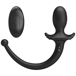 Mr Play - Vibrador Anal e Períneo com Controle Remoto sem Fio, Preto