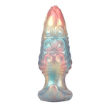 Power Monsters - Plug Anal Inflável Fantasia Tricolor Leviathan de Ébano 18 cm