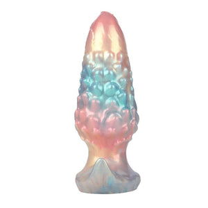 Power Monsters - Plug Anal Inflável Fantasia Tricolor Leviathan de Ébano 18 cm