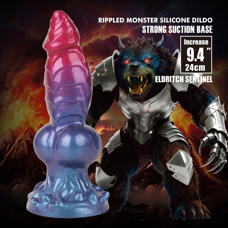 Power Monsters - Eldritch Sentinel Bicolor Fantasia Dildo de Silicone 24 cm Ø 5 cm
