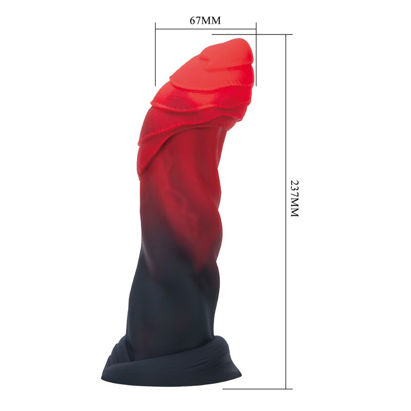 Power Monsters - Infernal Goliath Bicolor Fantasy Silicone Dildo 25 cm Ø 6 cm