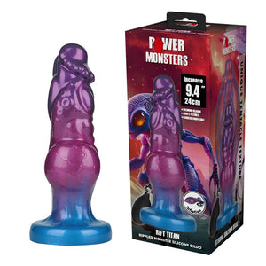 Power Monsters - Rift Titan Bicolor Dildo de Silicone Inflável Fantasia 24 cm Ø 5 cm