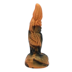 Power Monsters - Dildo de Silicone Fantasia Tiranossauro Bicolor 20,5 cm Ø 5 cm