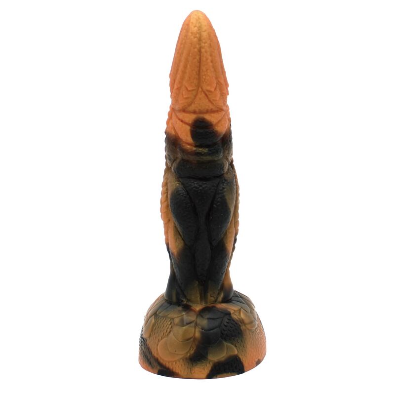 Power Monsters - Dildo de Silicone Fantasia Tiranossauro Bicolor 20,5 cm Ø 5 cm